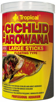 Tropical Cichlid & Arowana LARGE Sticks - Farbverstärkendes Futter für große Cichliden und große Arowanas