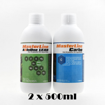 MasterLine AllinOne Lean/Soil + Carbo - Dünger Set für langsames Wachstum (je 500ml)