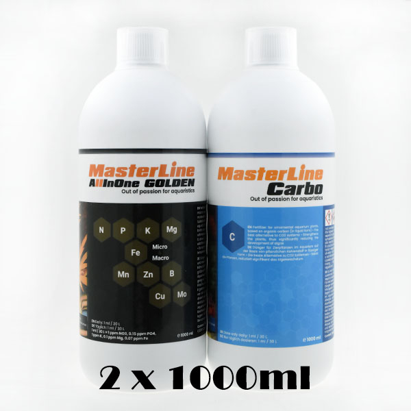 MasterLine AllinOne Golden + Carbo - Dünger Set für mittleres Wachstum (je 1000ml)